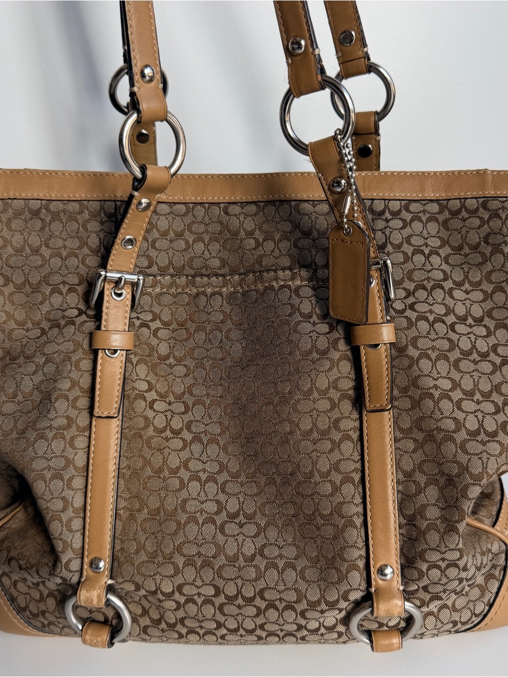 Vintage Coach signature tote